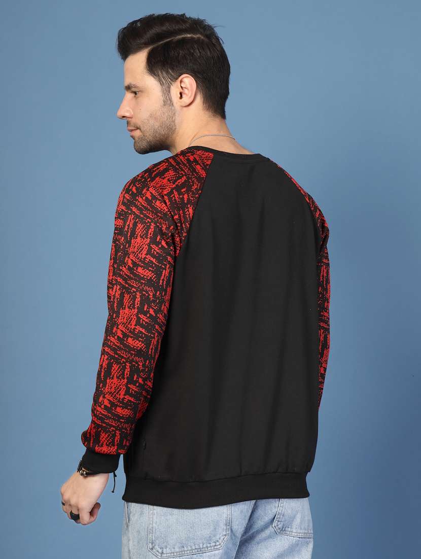 men color block long sleeve regular fit sweatshirt - 22228640 -  Standard Image - 2