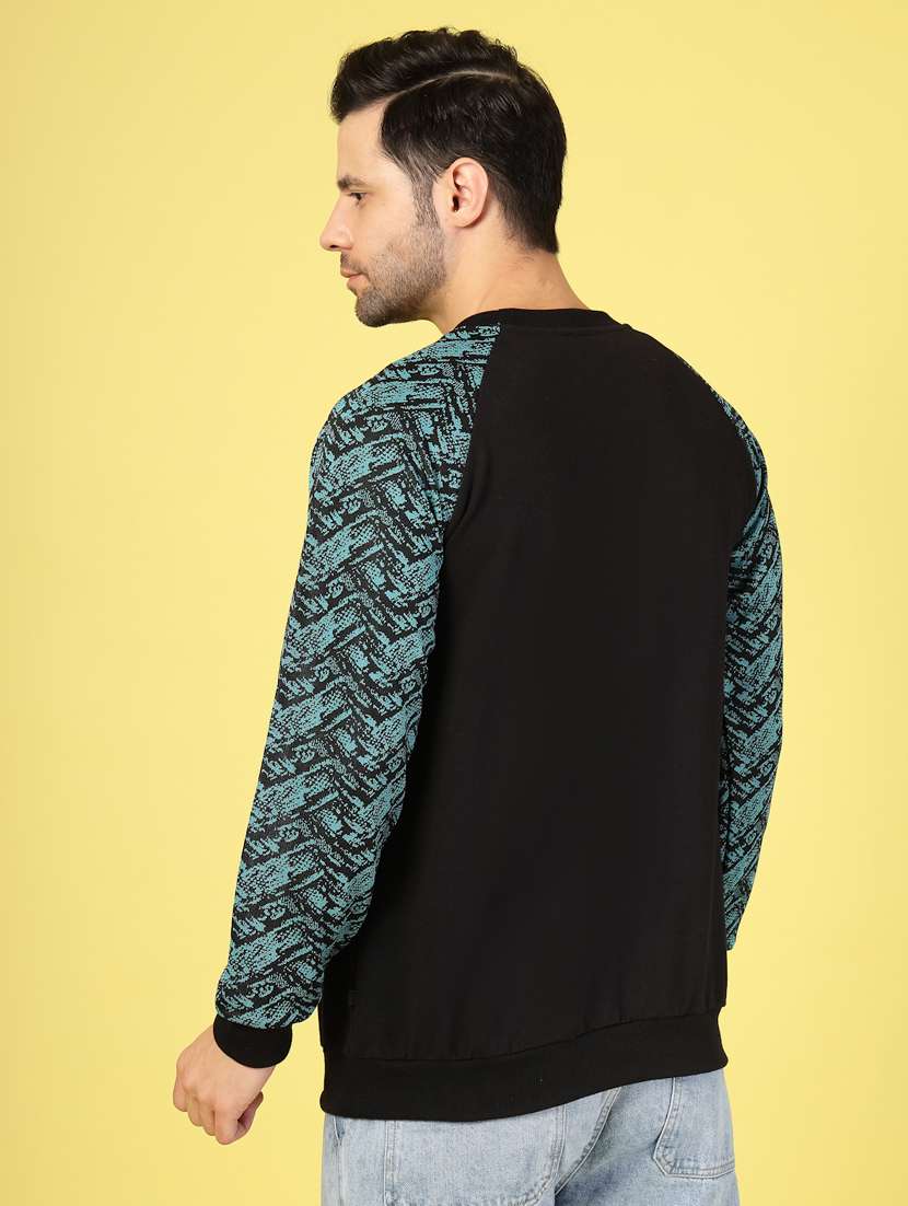 men color block long sleeve regular fit sweatshirt - 22228641 -  Standard Image - 2