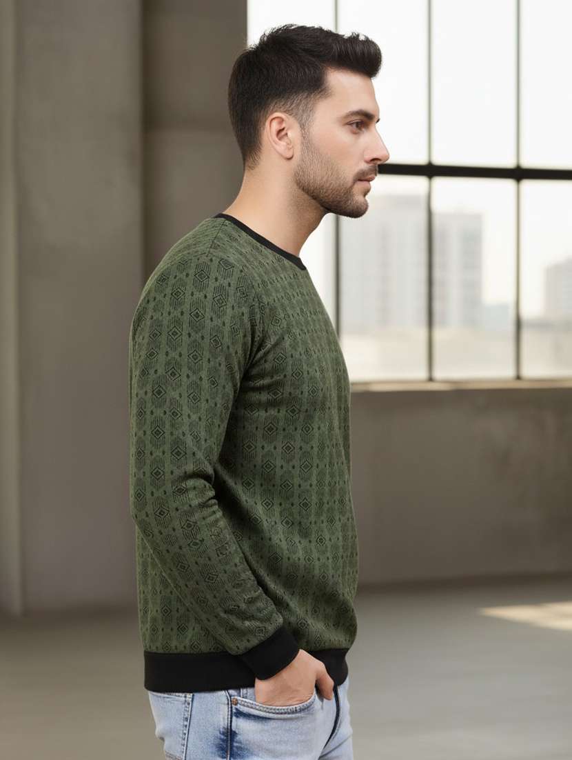 men printed long sleeve regular fit sweatshirt - 22228656 -  Standard Image - 2