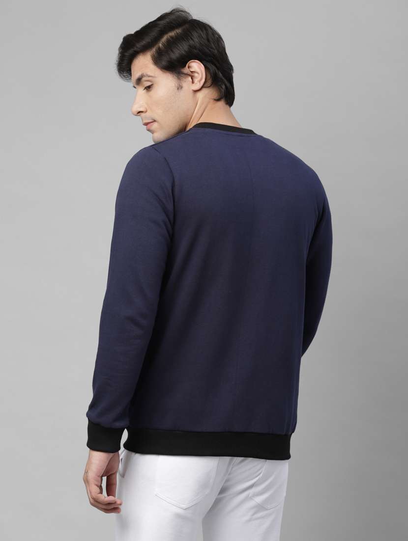 men solid long sleeve regular fit sweatshirt - 22228659 -  Standard Image - 2
