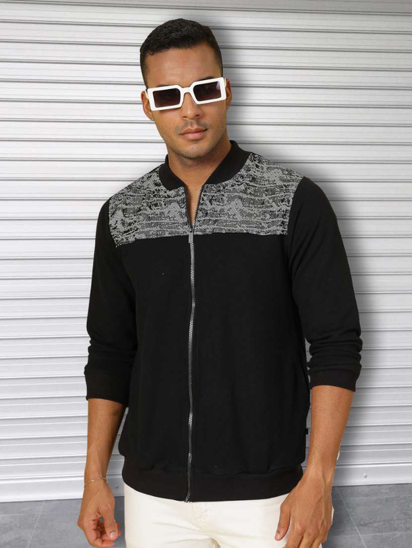 men chest print long sleeve regular fit sweatshirt