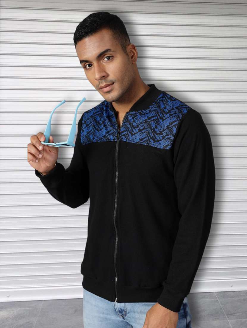 men chest print long sleeve regular fit sweatshirt