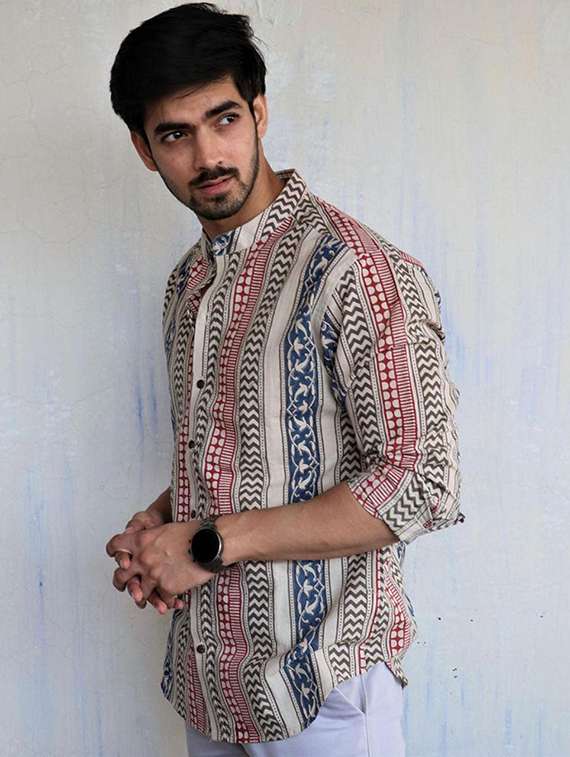 multi colored cotton casual shirt - 22228810 -  Standard Image - 2