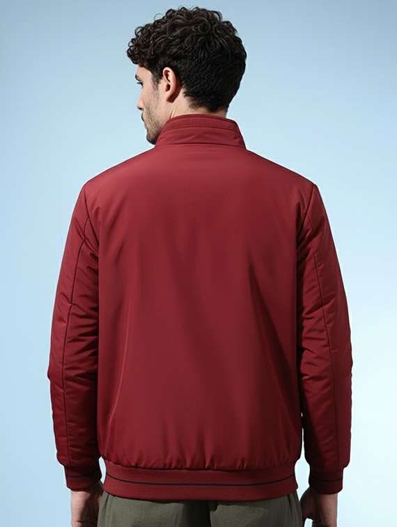 men solid long sleeve lightweight bomber jacket - 22228850 -  Standard Image - 2