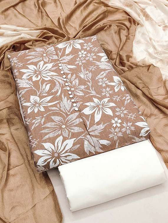 women floral printed unstitched suit set - 22228923 -  Standard Image - 2