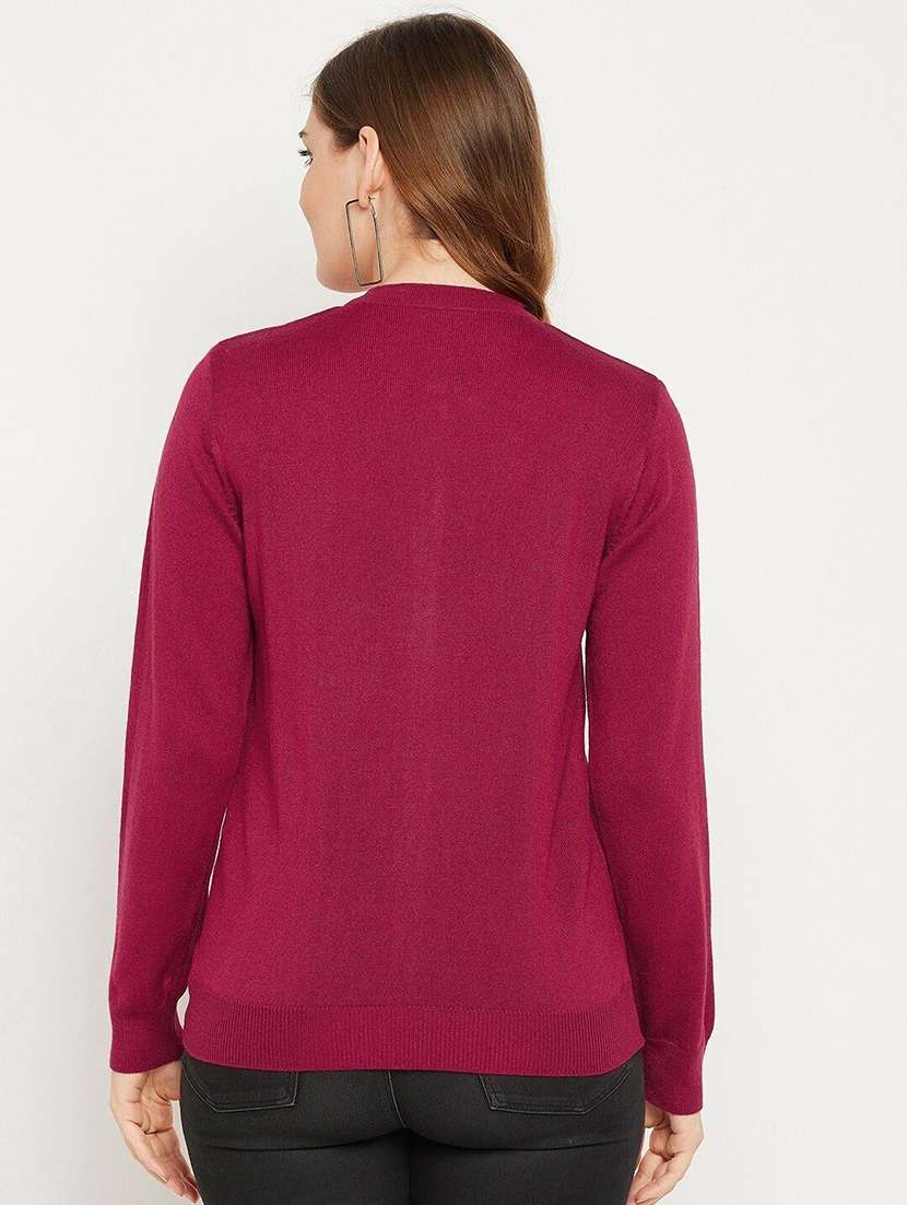 women solid long sleeve cardigan - 22229076 -  Standard Image - 2