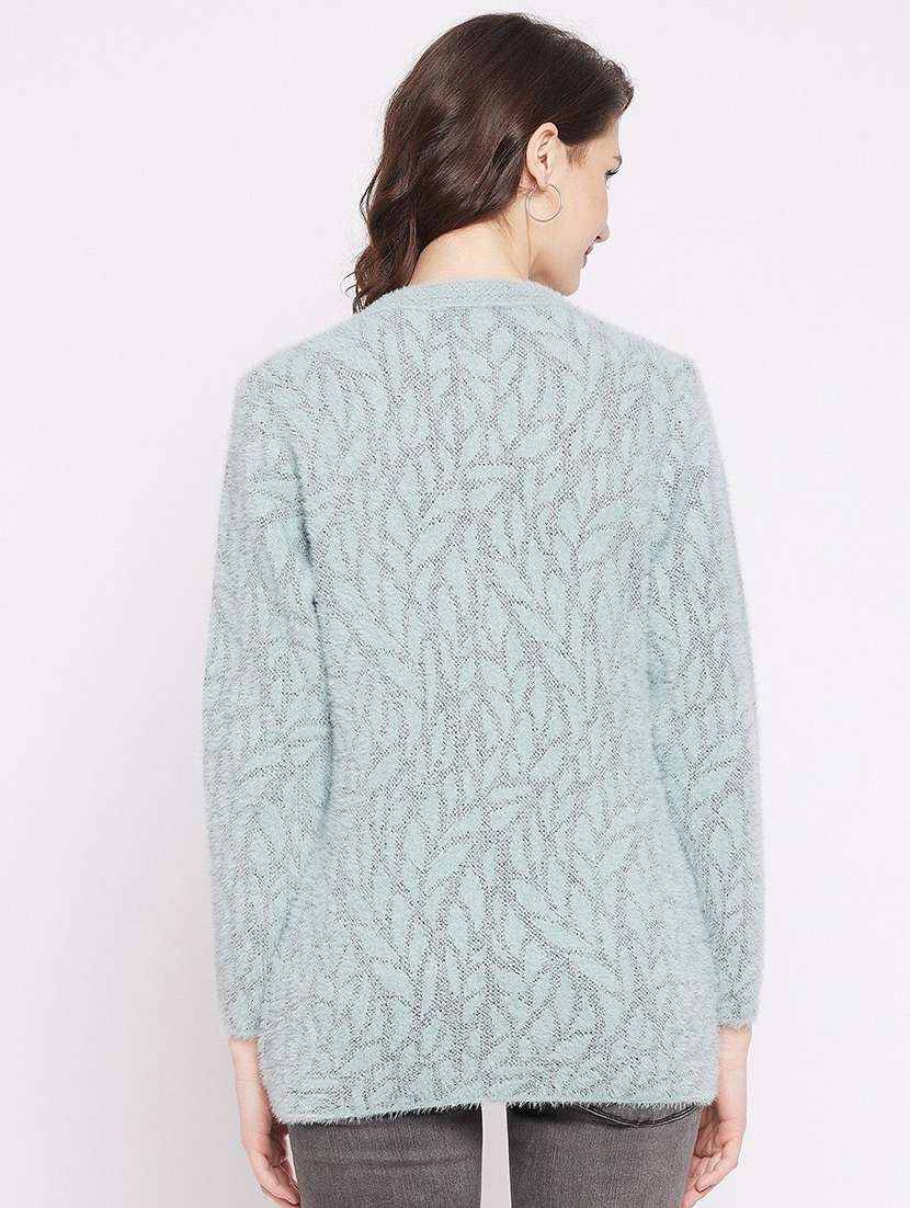 women self designed long sleeve cardigan - 22229303 -  Standard Image - 2
