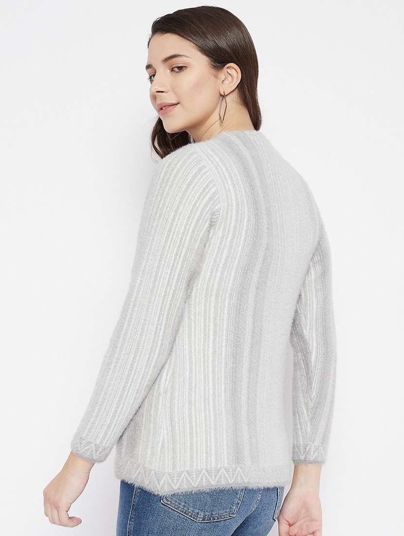 women self designed sleeveless cardigan - 22229319 -  Standard Image - 2