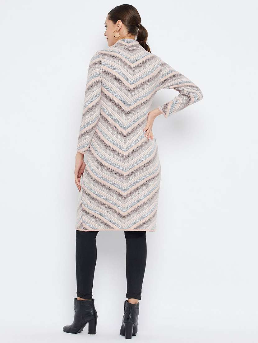 women self designed long sleeve cardigan - 22229478 -  Standard Image - 2