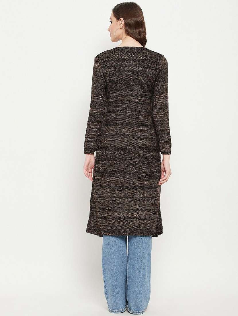 women self designed long sleeve cardigan - 22229504 -  Standard Image - 2