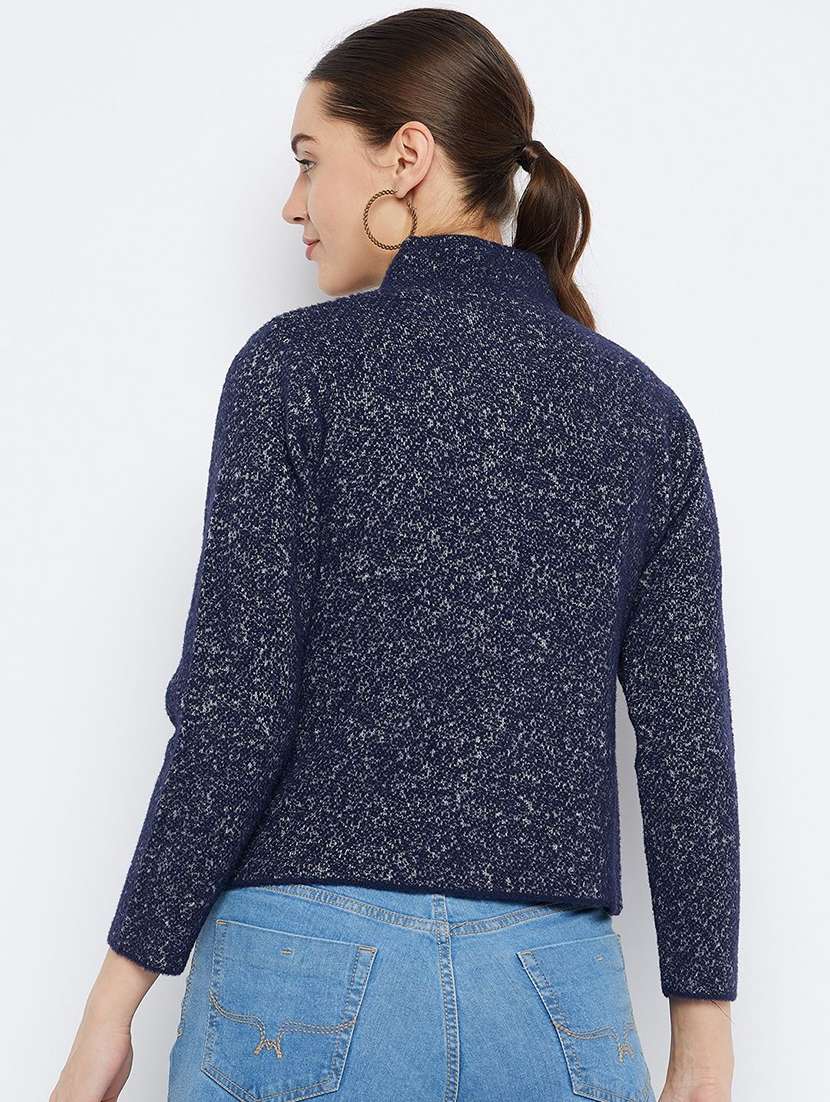 women self designed long sleeve cardigan - 22229563 -  Standard Image - 2