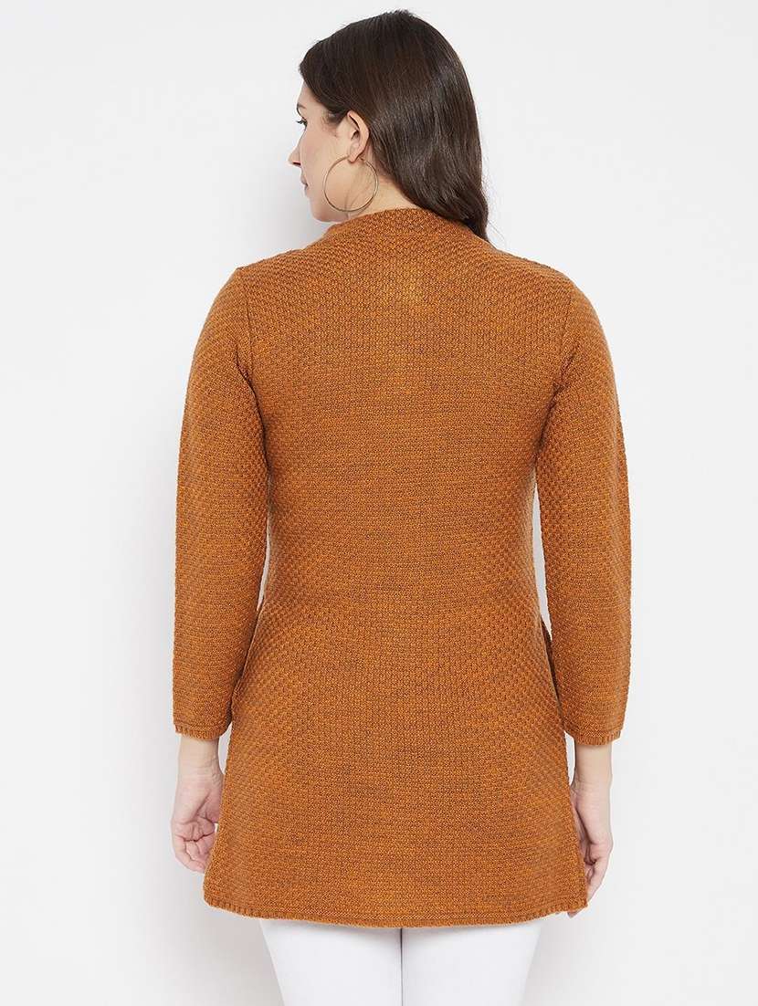 women self designed long sleeve cardigan - 22229605 -  Standard Image - 2