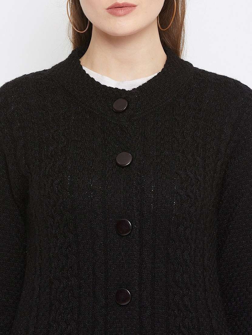 women self designed ong sleeve cardigan - 22229616 -  Standard Image - 2