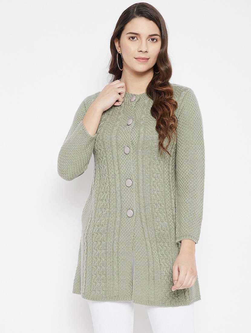 women self designed ong sleeve cardigan