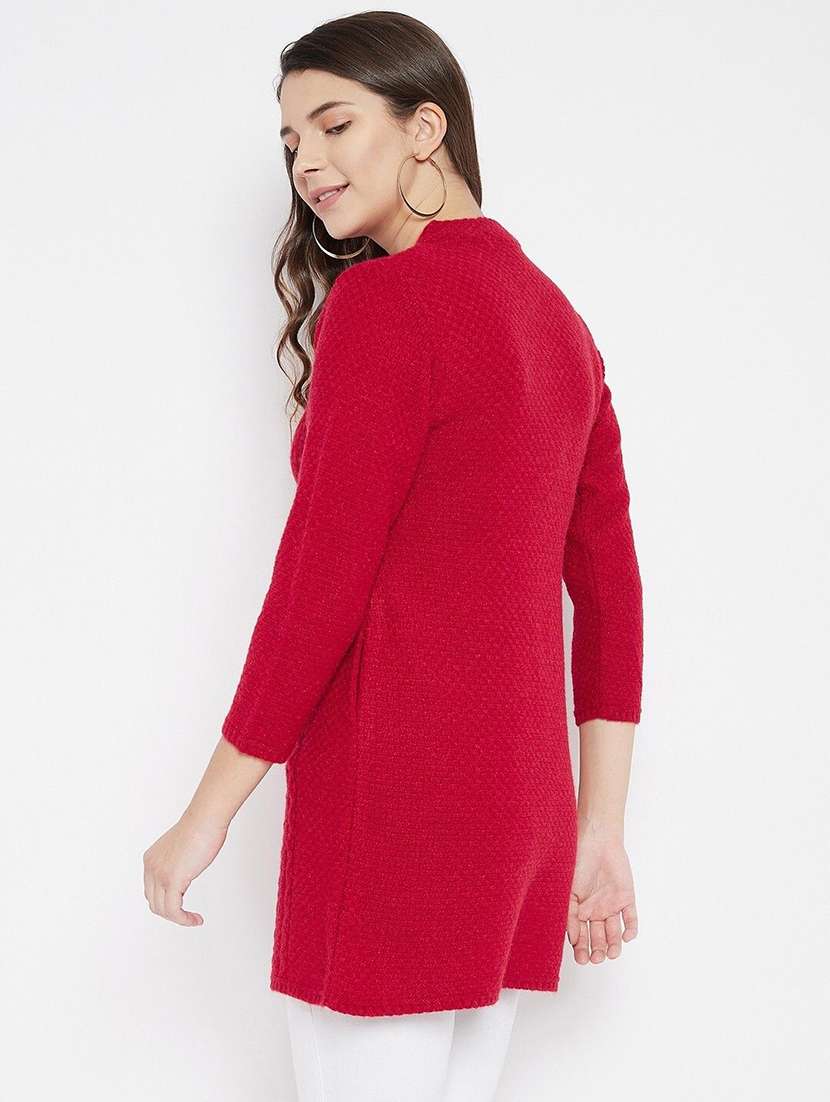 women self designed ong sleeve cardigan - 22229639 -  Standard Image - 2