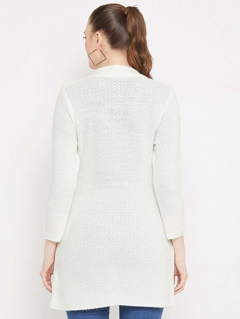 women self designed ong sleeve cardigan - 22229668 -  Standard Image - 2