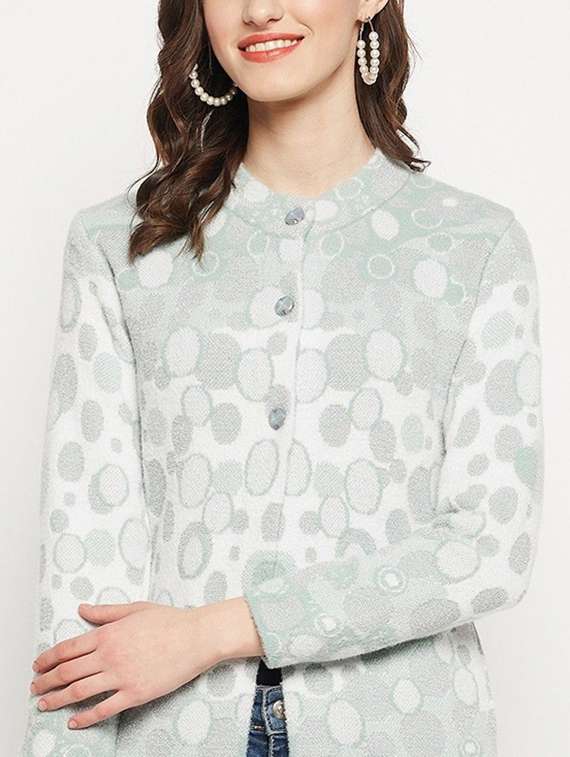 women self designed long sleeve cardigan - 22229752 -  Standard Image - 2