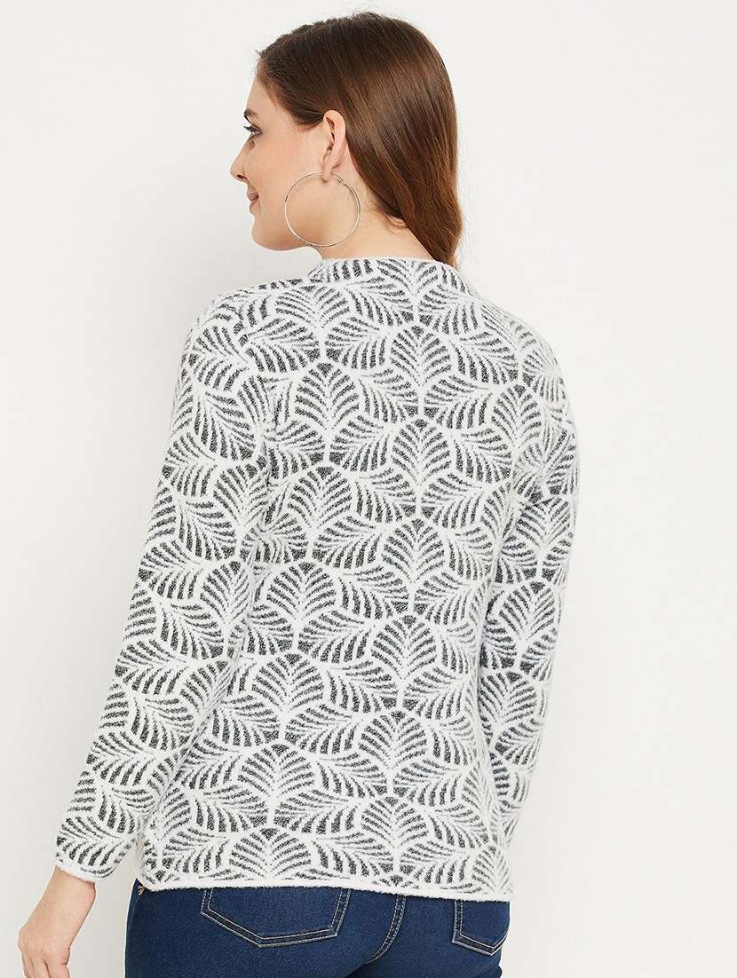 women self designed long sleeve cardigan - 22229767 -  Standard Image - 2