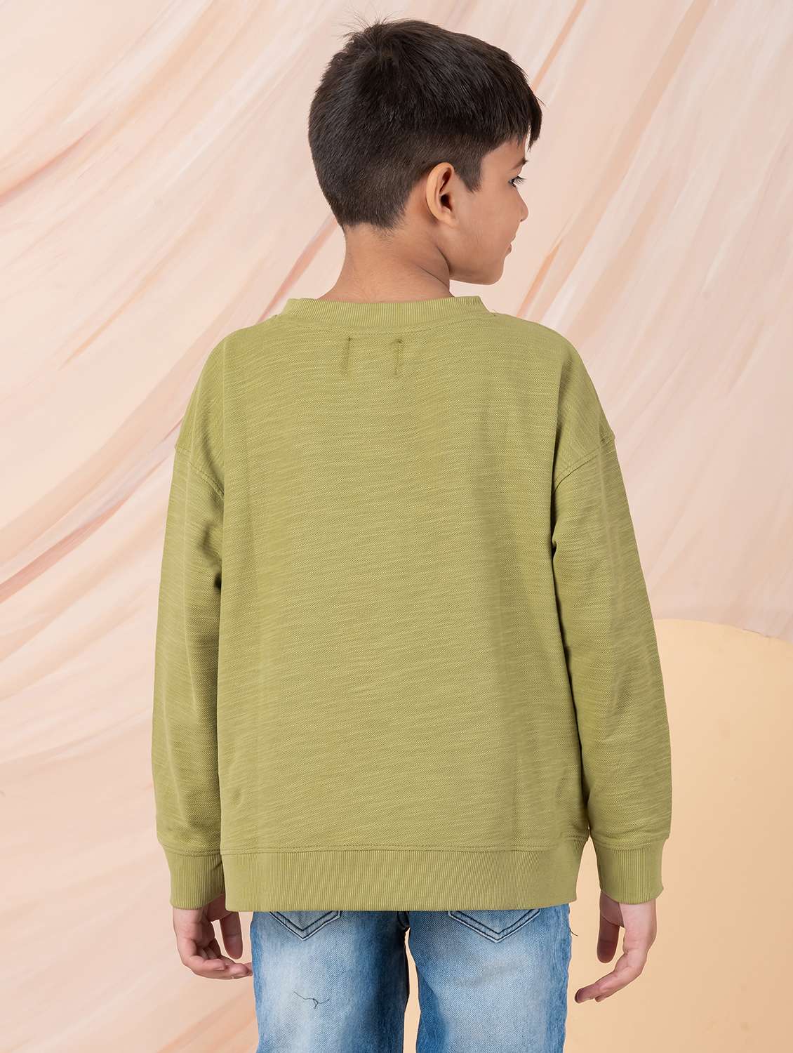 boys solid long sleeve sweatshirt - 22229810 -  Standard Image - 2