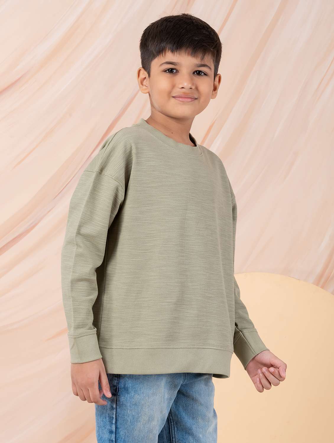 boys solid long sleeve sweatshirt - 22229813 -  Standard Image - 2