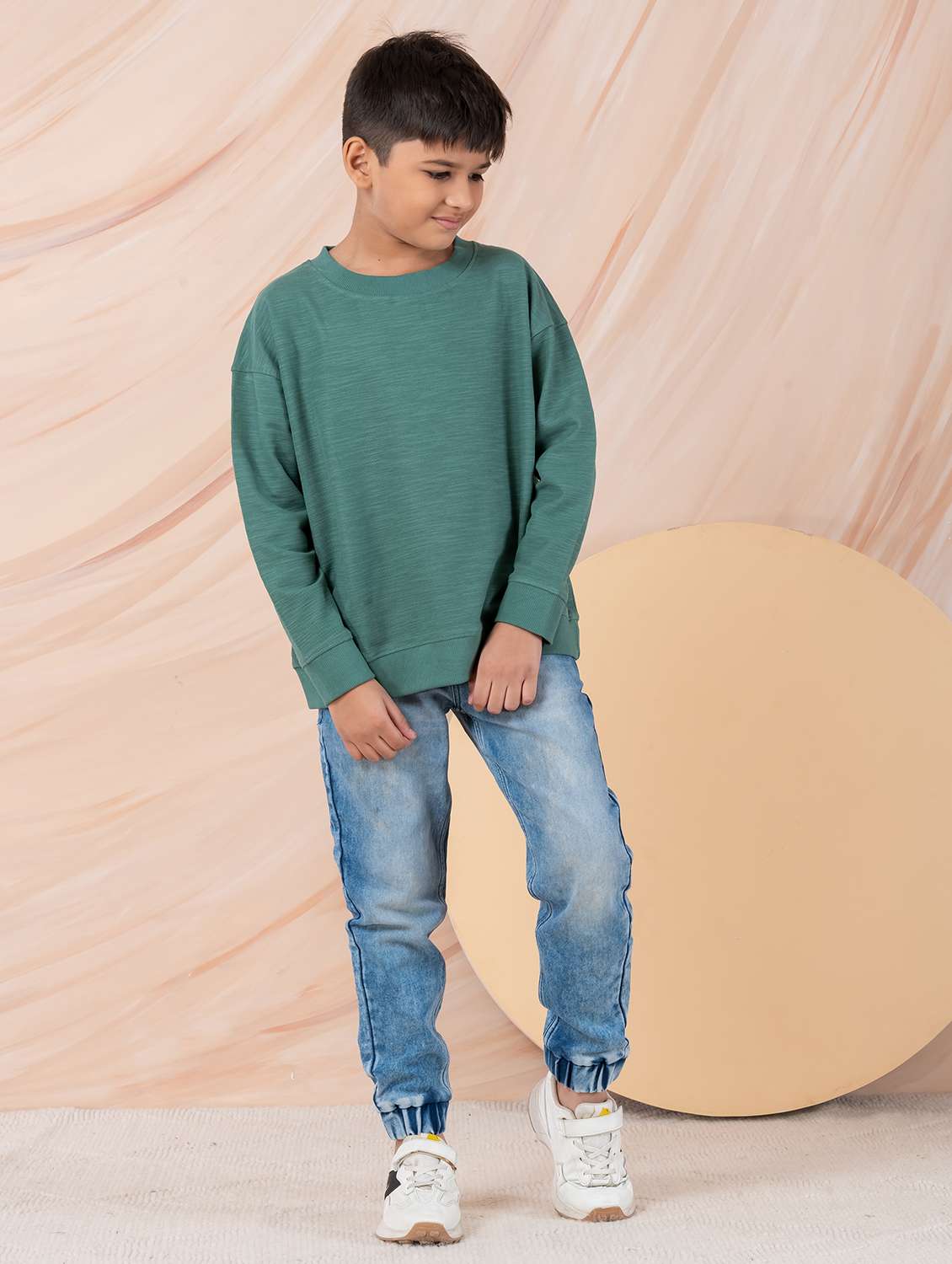 boy solid long sleeve sweatshirt - 22229814 -  Standard Image - 7