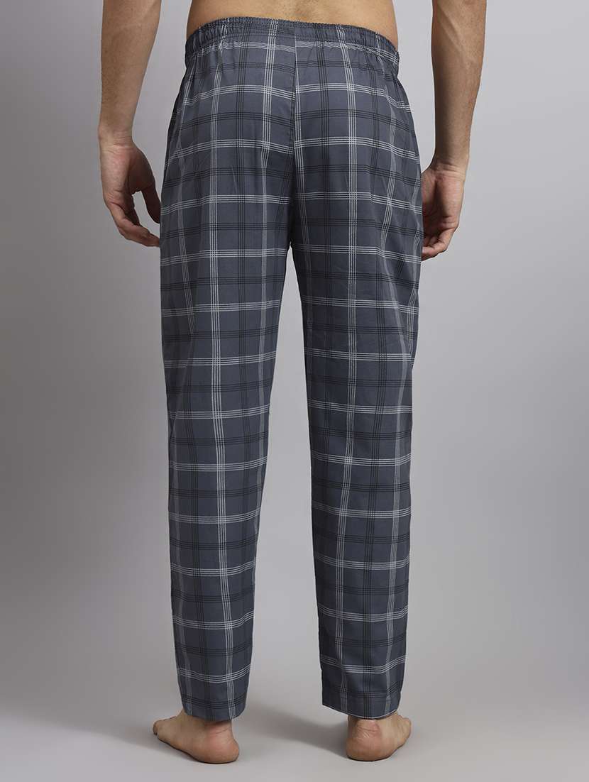 men checkered mid rise loungewear pyjama - 22229830 -  Standard Image - 2