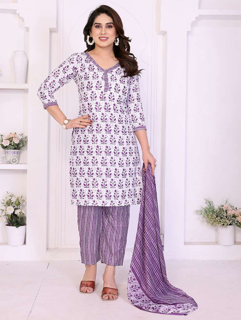 women printed unstitched suit set - 22229903 -  Standard Image - 2