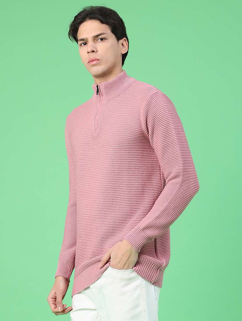 men self design long sleeve regular fit pullover  - 22230039 -  Standard Image - 2