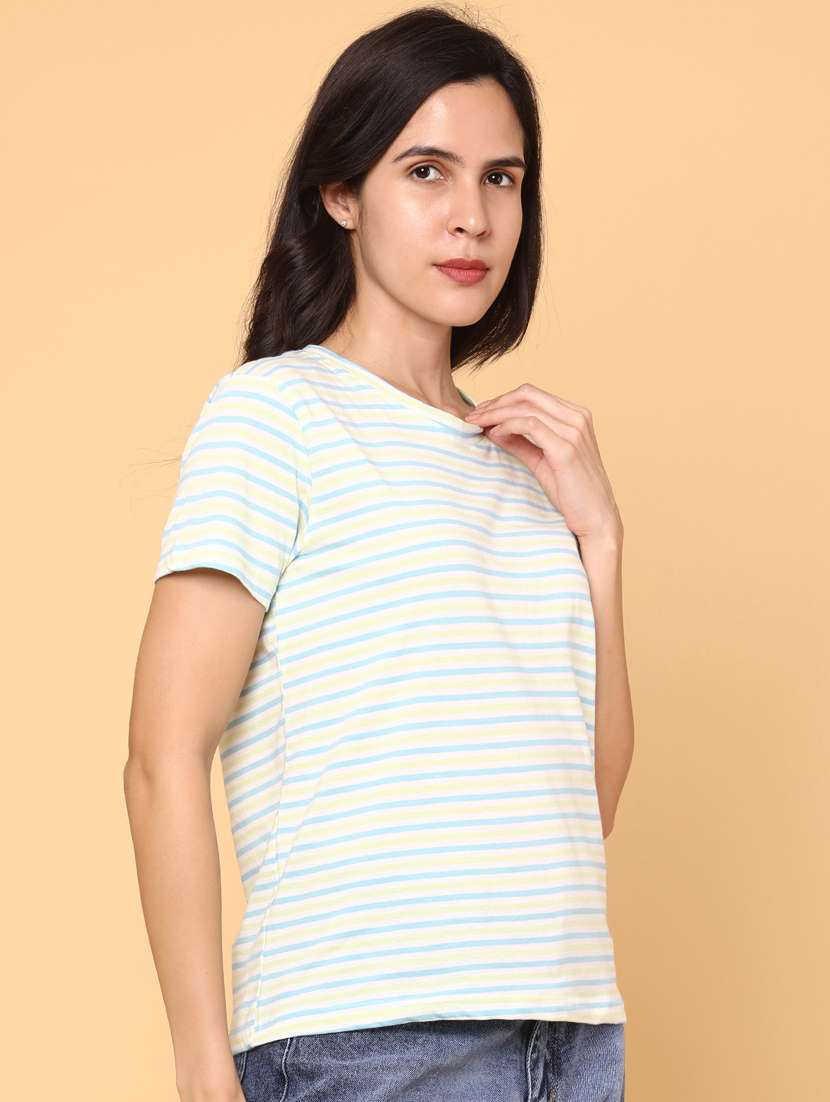 women striped short sleeve t-shirt - 22230292 -  Standard Image - 2