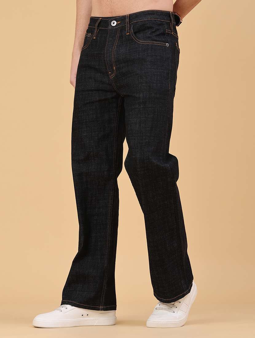 men plain mid rise full length jeans - 22230486 -  Standard Image - 2