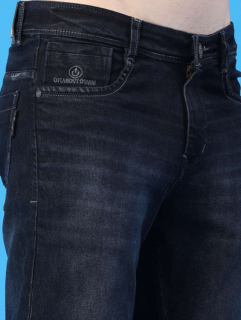 men washed mid rise straight fit jeans - 22230495 -  Standard Image - 2