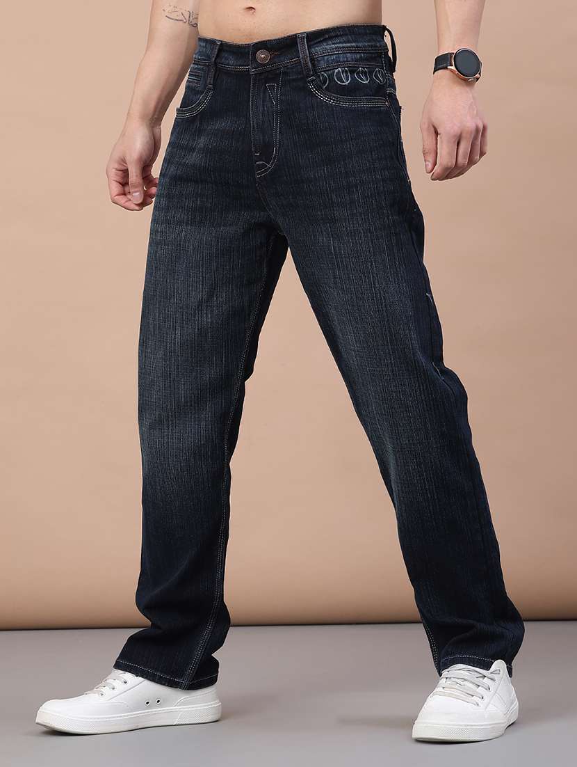men washed mid rise full length jeans - 22230511 -  Standard Image - 2