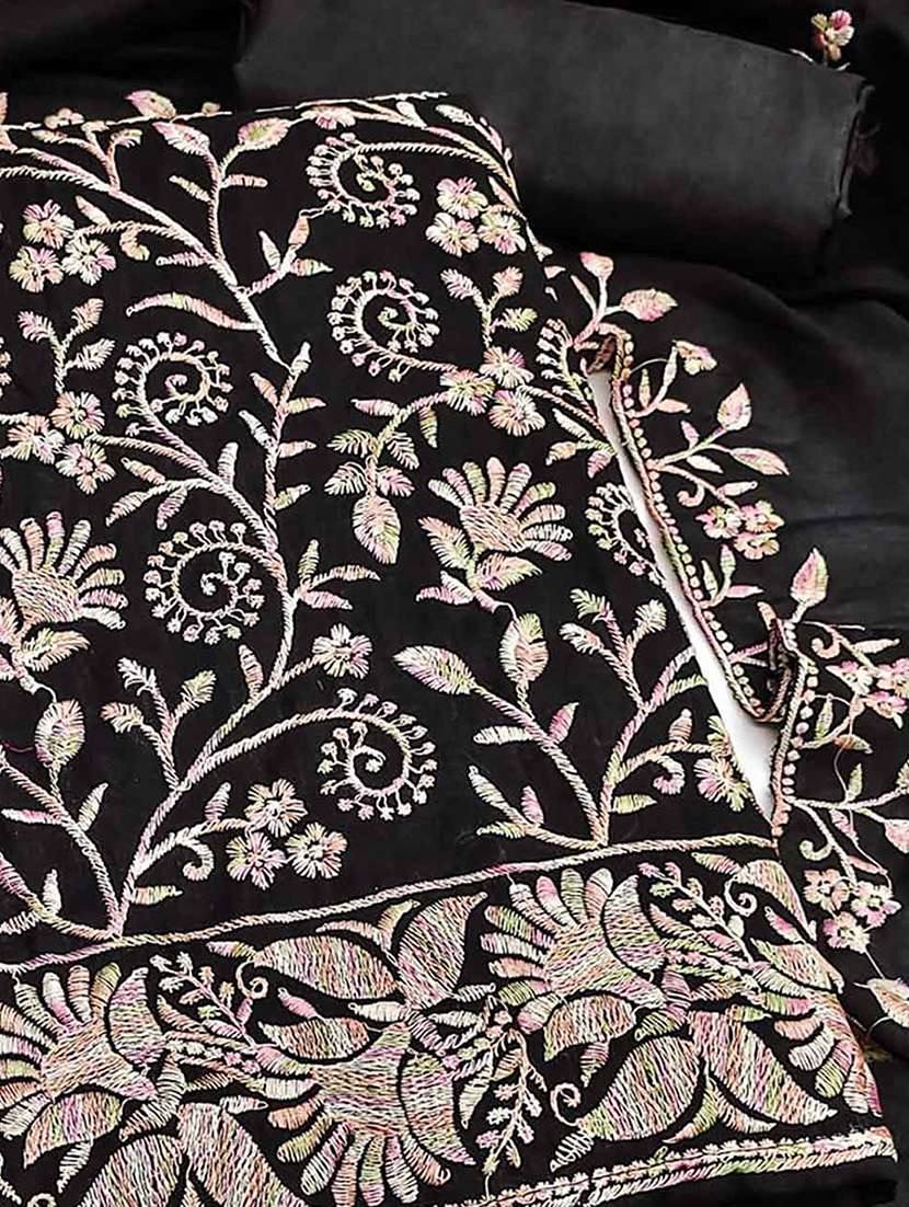 women solid with work embroidered unstitched suit set - 22230561 -  Standard Image - 2