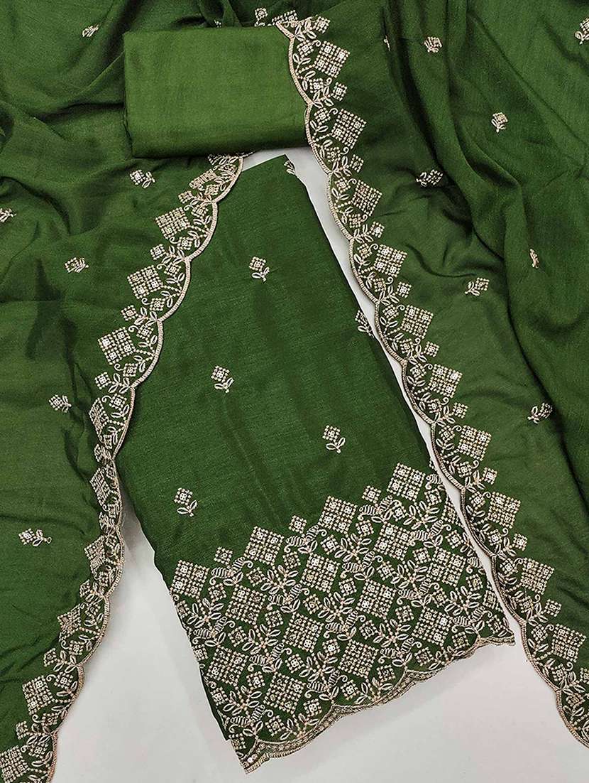 women solid with work unstitched suit set - 22230599 -  Standard Image - 2