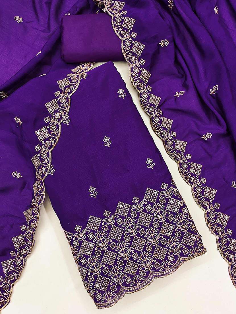 women solid with work unstitched suit set - 22230602 -  Standard Image - 2