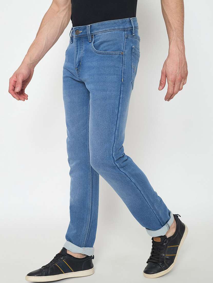 men washed mid rise slim fit jeans - 22230648 -  Standard Image - 2