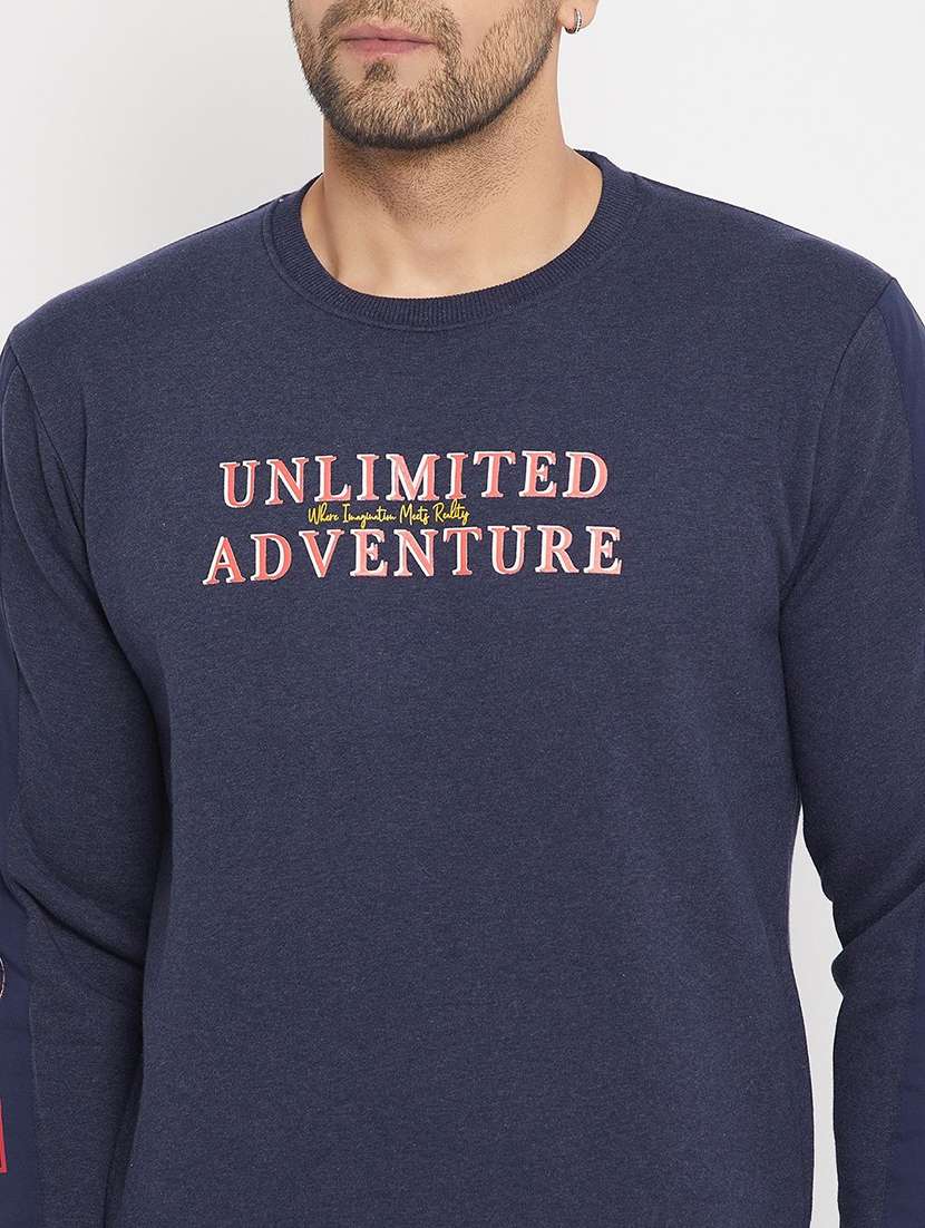 men printed long sleeve regular fit sweatshirt - 22230682 -  Standard Image - 2