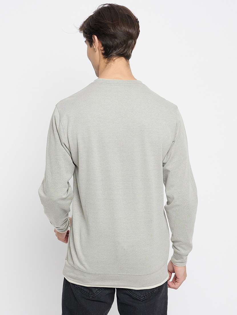 men typographic long sleeve regular fit sweatshirt - 22230699 -  Standard Image - 2