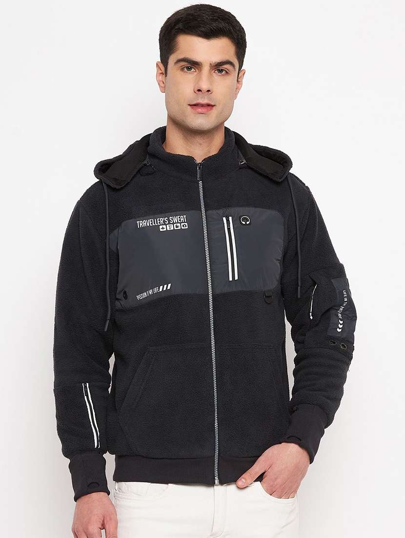 men color block long sleeve regular fit sweatshirt