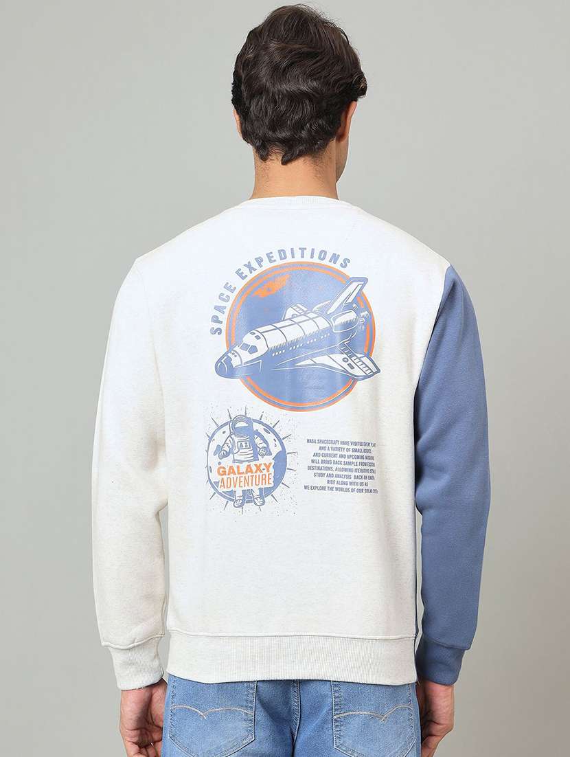 men color block long sleeve regular fit sweatshirt - 22230730 -  Standard Image - 2