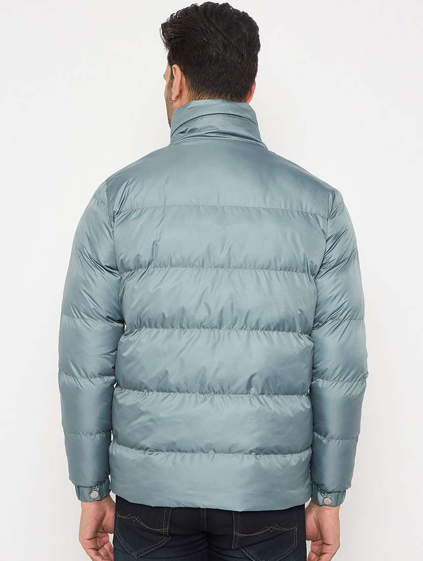 men solid long sleeve puffer jacket - 22230777 -  Standard Image - 2