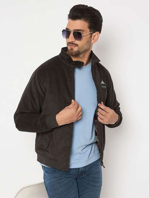 men solid long sleeve regualr fit casual jacket - 22230779 -  Standard Image - 0
