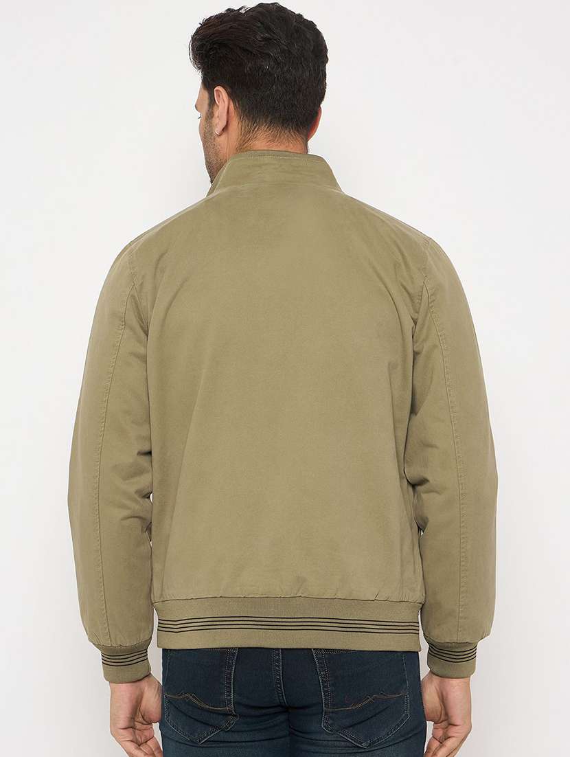 men solid long sleeve regualr fit casual jacket - 22230781 -  Standard Image - 2