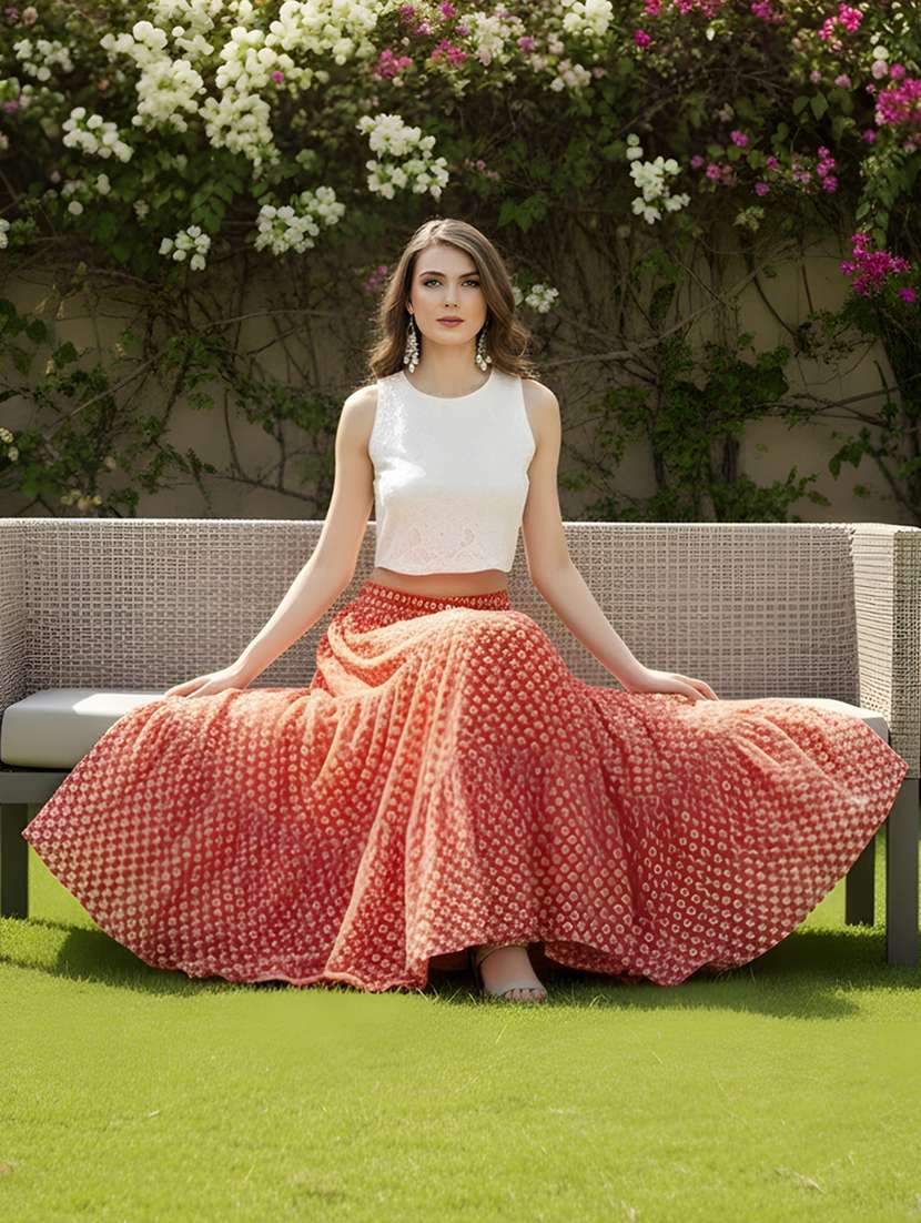 women printed mid rise tiered maxi skirt - 22230796 -  Standard Image - 2