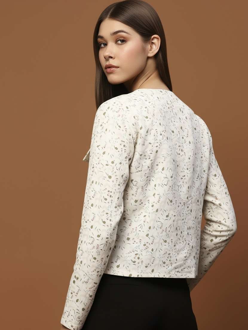 women printed long sleeve summer jacket - 22230952 -  Standard Image - 2