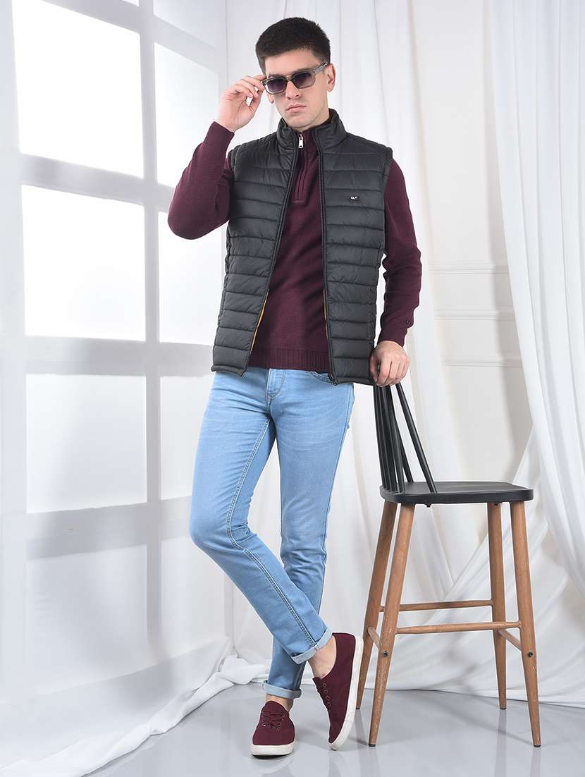 men solid sleeveless reversible puffer jacket - 22231129 -  Standard Image - 7