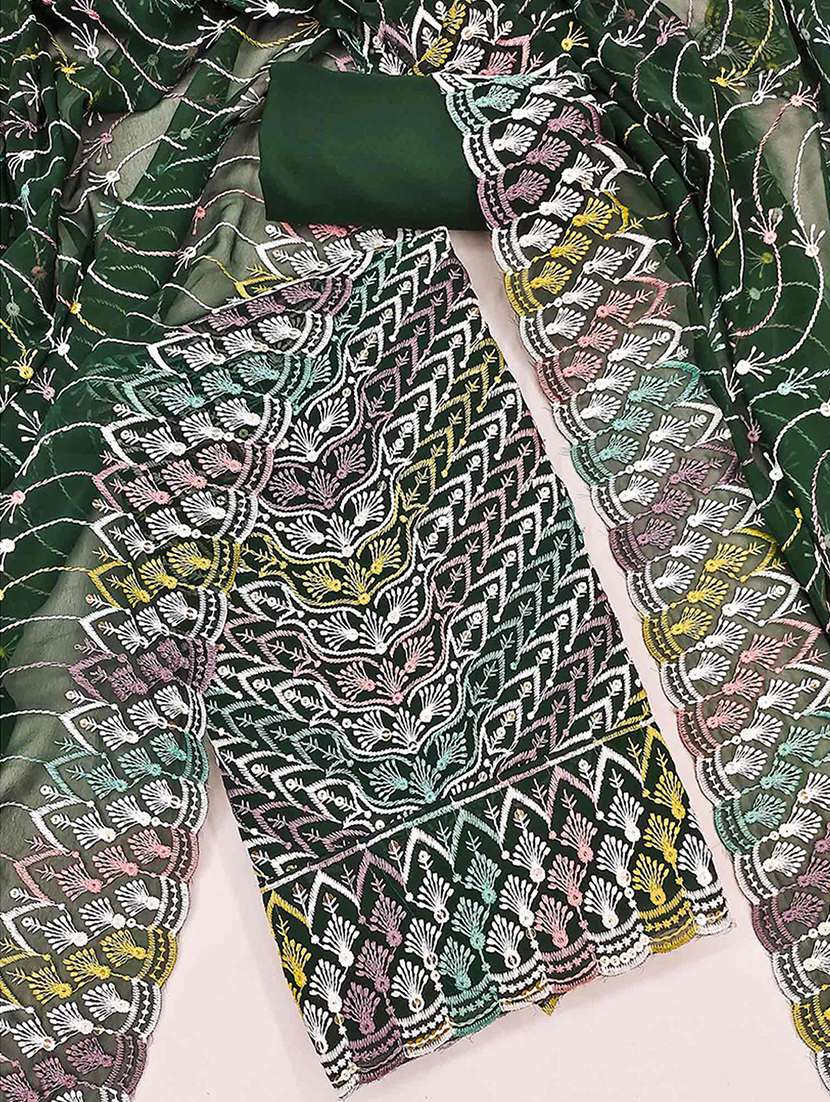 women solid with work unstitched suit set - 22231332 -  Standard Image - 2