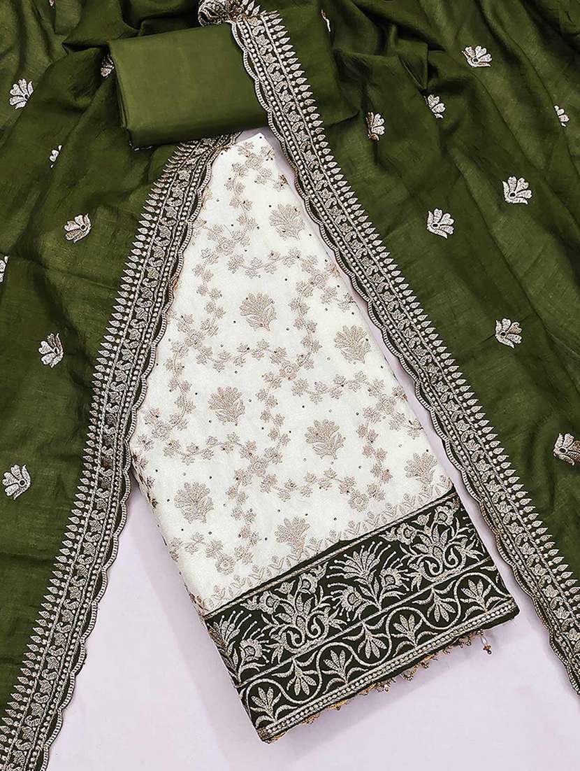 women solid with work unstitched suit set - 22231362 -  Standard Image - 2