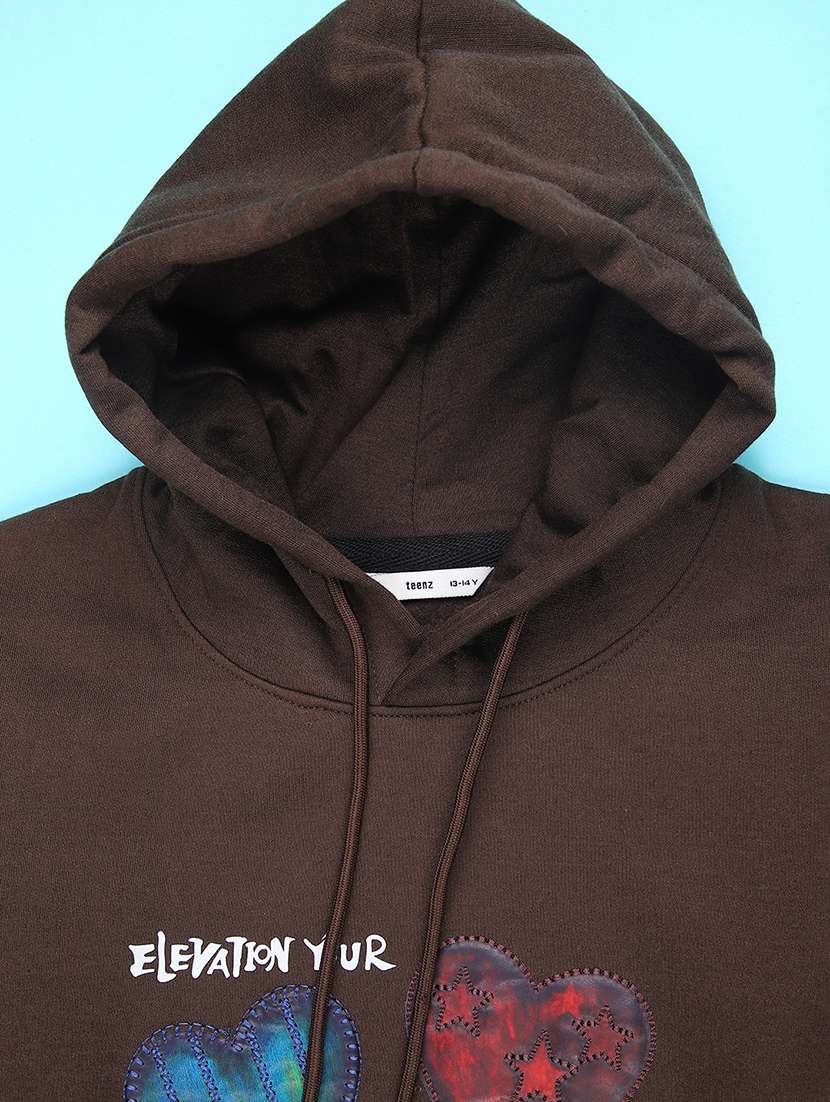 girls printed long sleeve hooded sweatshirt - 22231439 -  Standard Image - 2