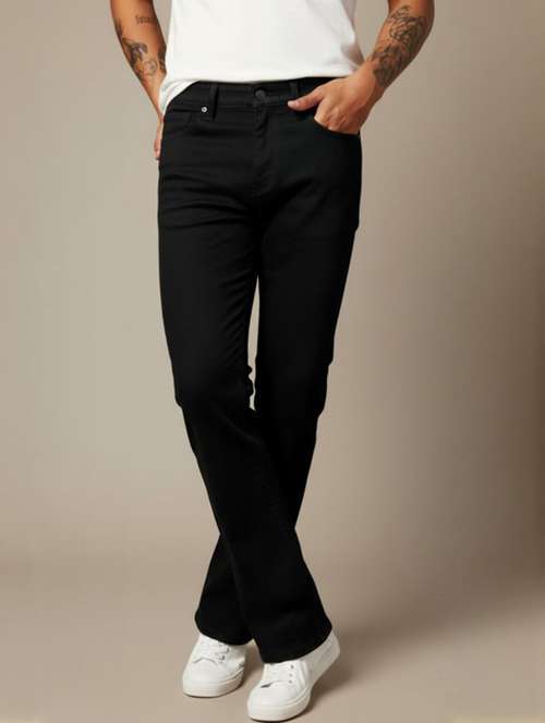 men plain mid rise full length jeans - 22231472 -  Standard Image - 0